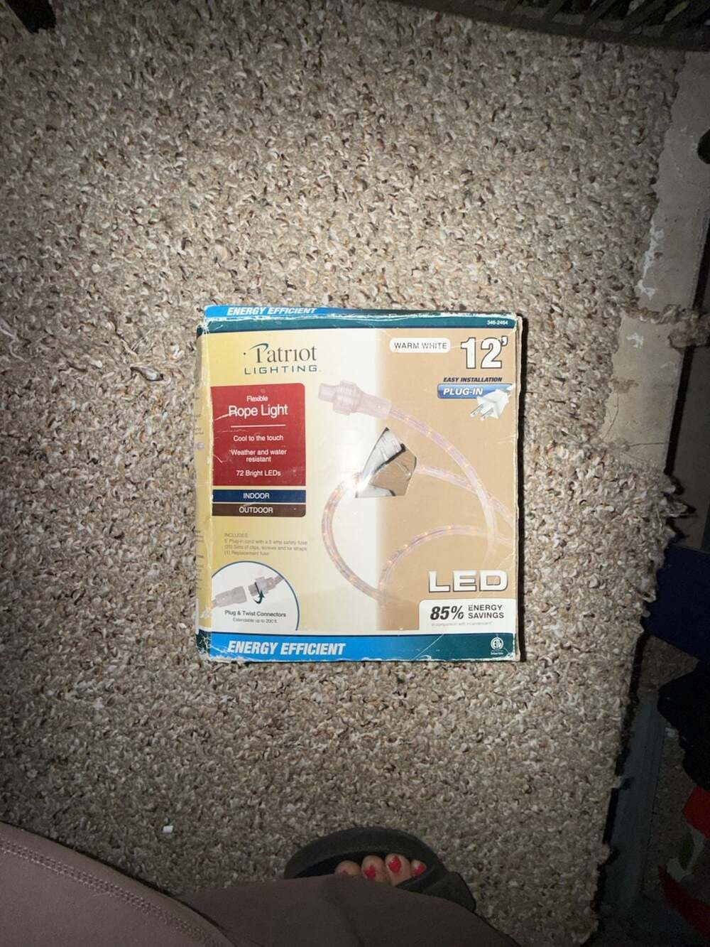 Patriot Lighting 12' Flexible LED Rope Light, Warm White, Indoor/Outdoor